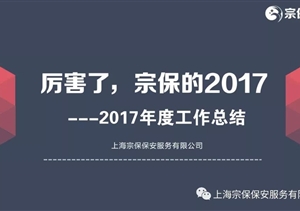 厲害了，宗保的2017