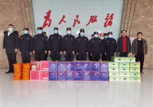 新春送關(guān)懷 情暖隊(duì)員心 —湯口鎮(zhèn)領(lǐng)導(dǎo)走訪慰問堅(jiān)守一線的項(xiàng)目隊(duì)員